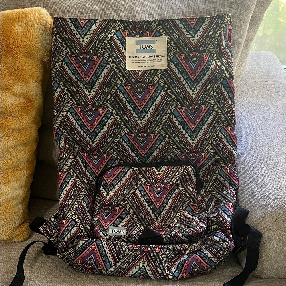 TOMS Multicolor Patterned Backpack - Picture 8 of 8